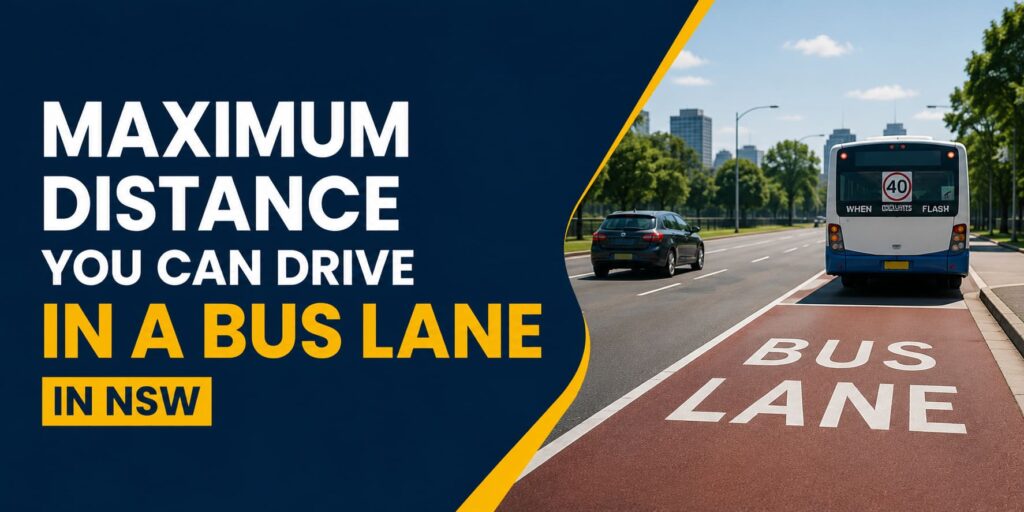 Maximum Distance You Can Drive in a Bus Lane in NSW