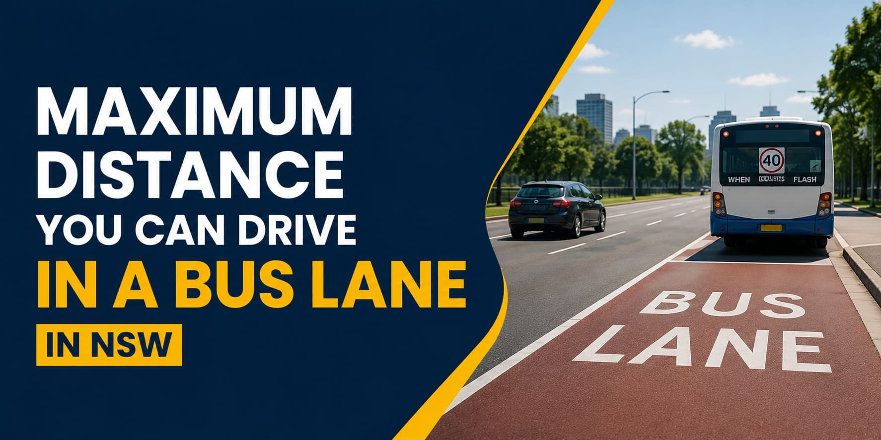 Maximum Distance You Can Drive in a Bus Lane in NSW