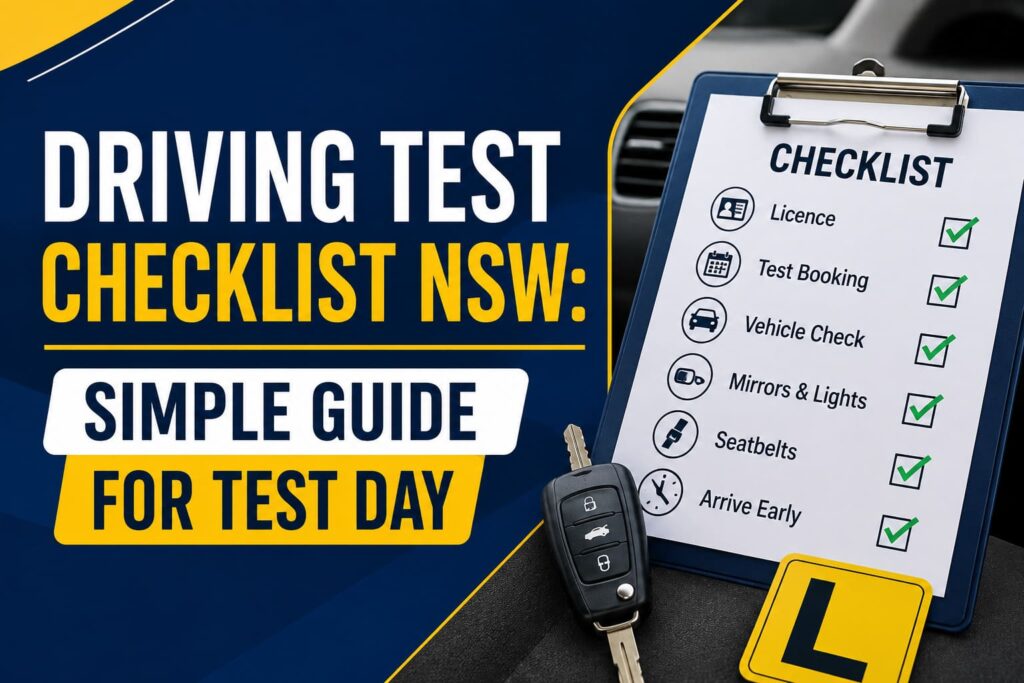 Driving Test Checklist NSW: Simple Guide for Test Day